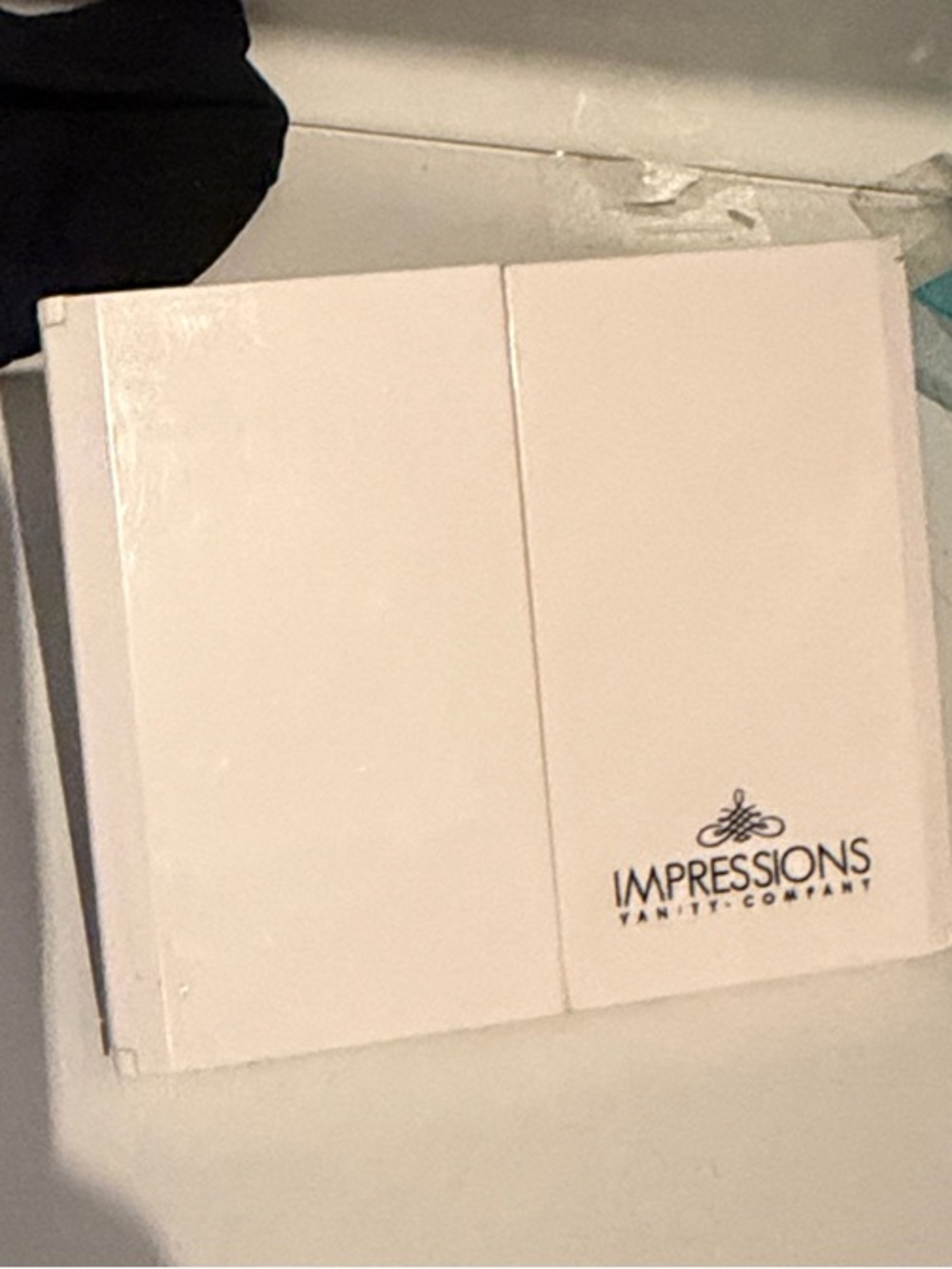 Impressions trifold lighted mirror